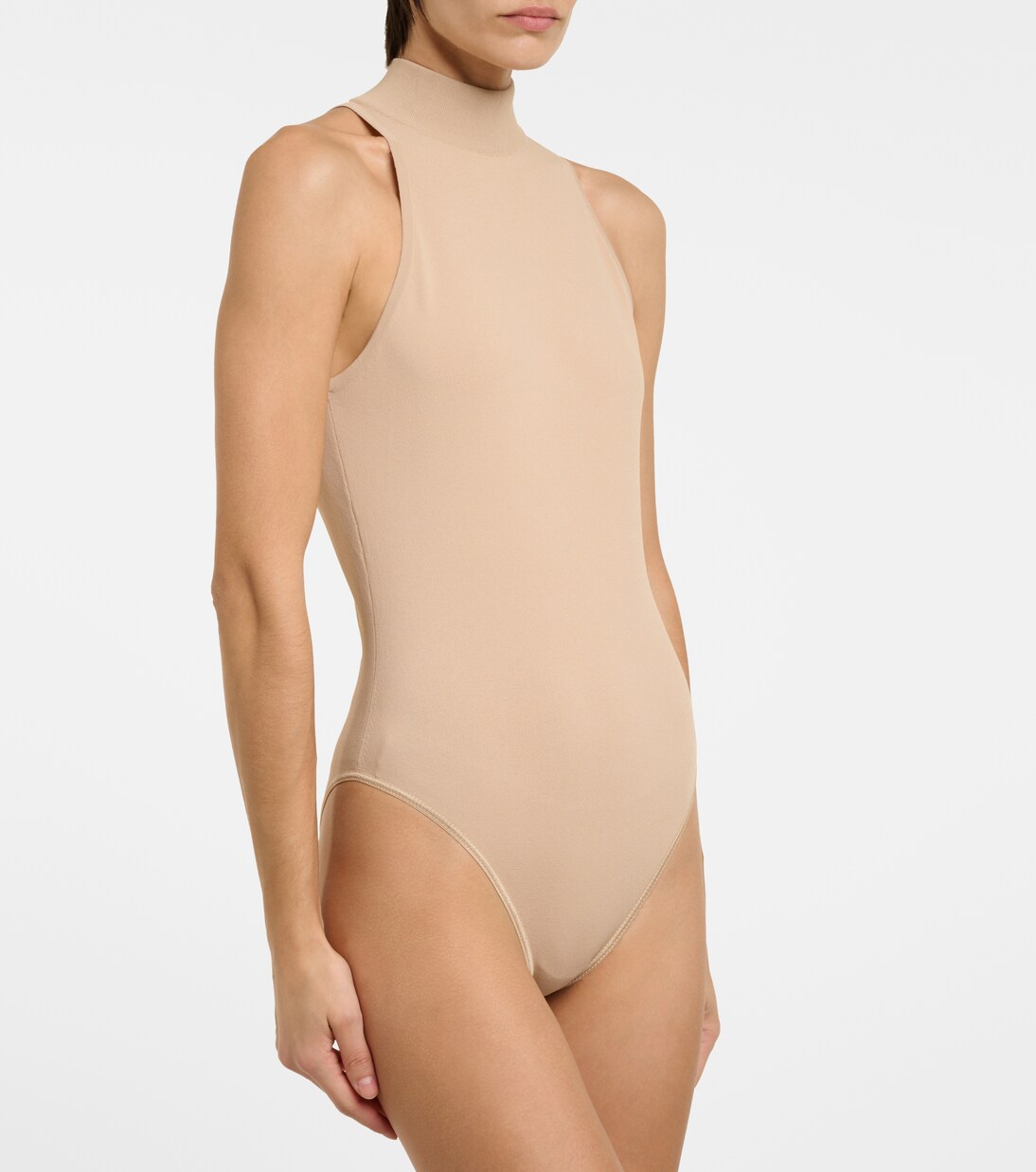 Halterneck jersey bodysuit | Alaïa