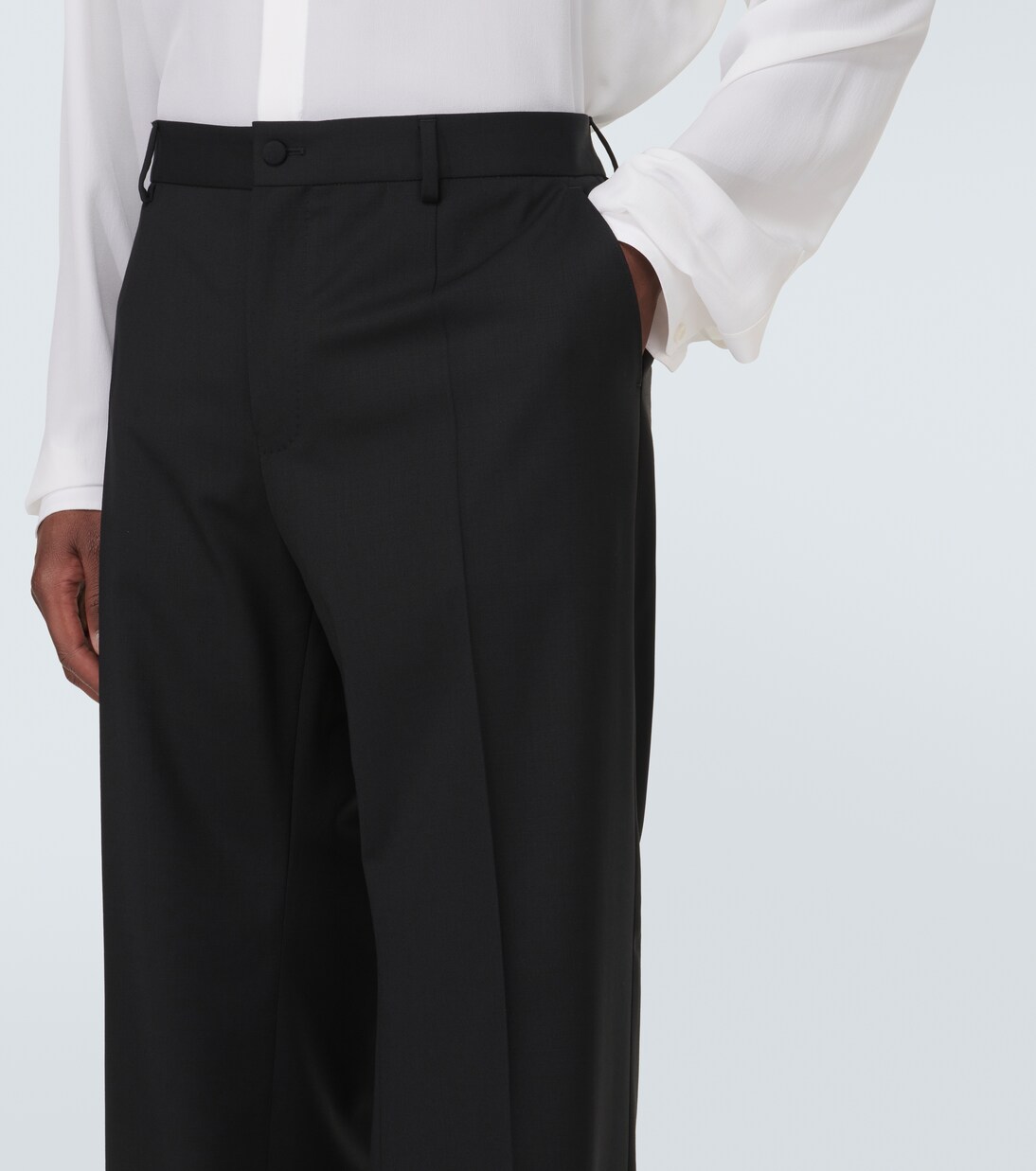 Wool-blend straight pants | Dolce&Gabbana