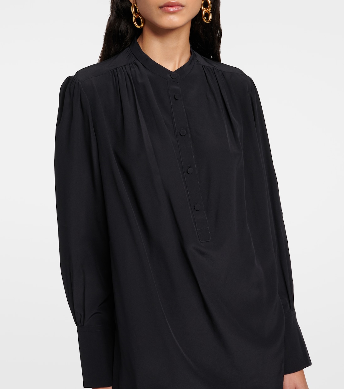 Blusa Buci en crepé de china de seda | Joseph