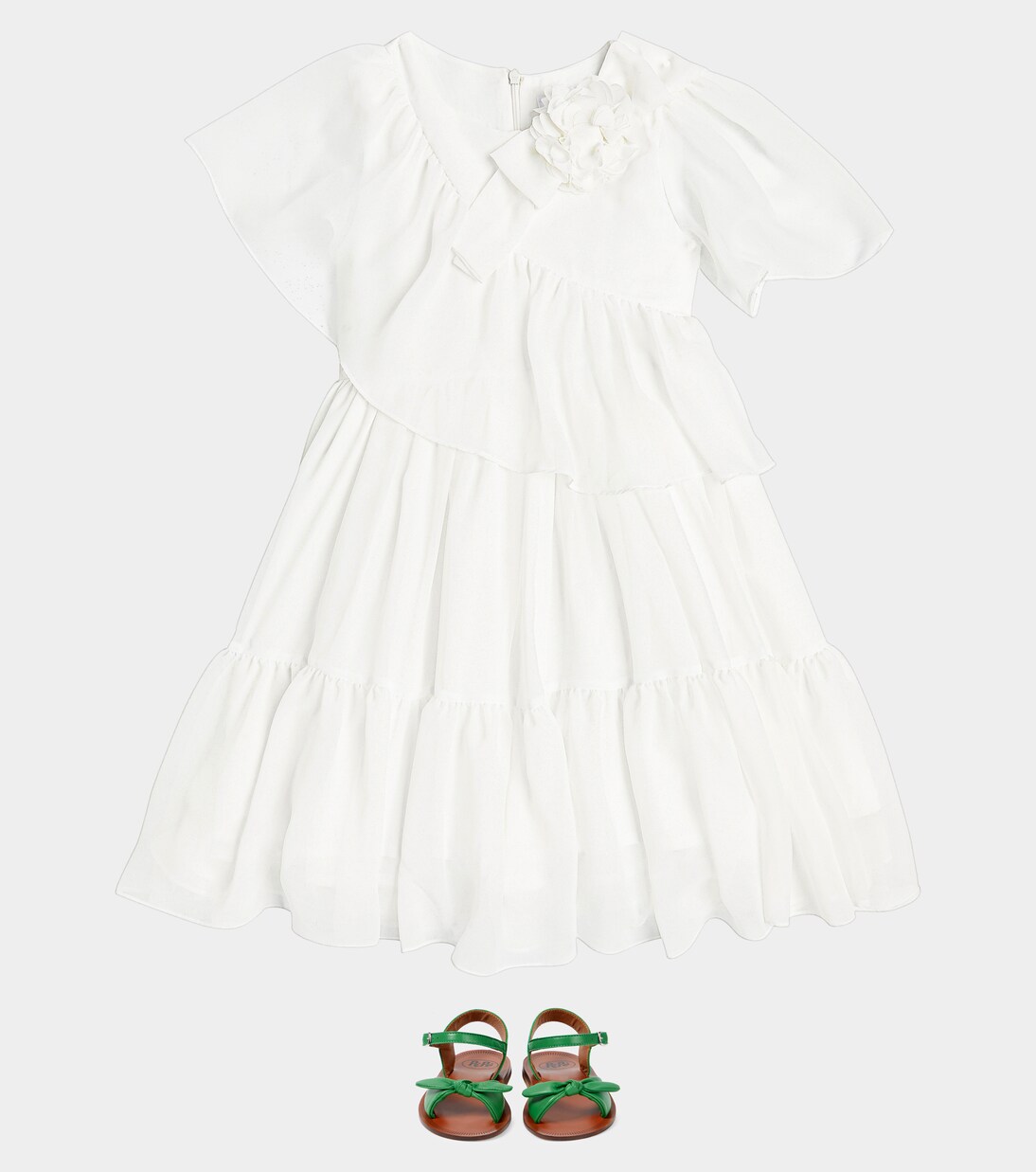 Bow-detail tulle dress | Patachou