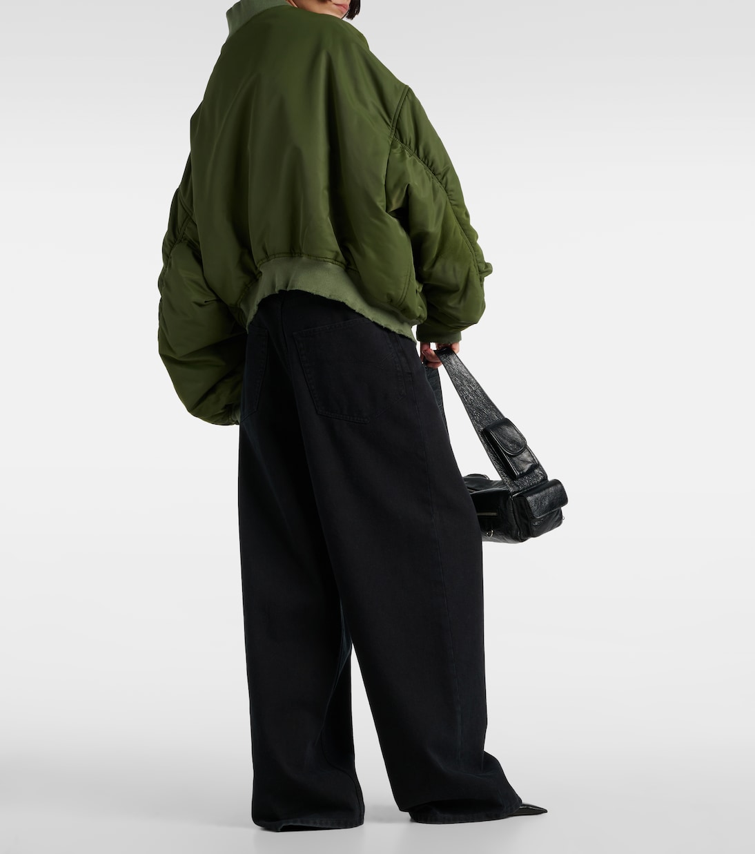 Oversize-Bomberjacke Off Shoulder | Balenciaga