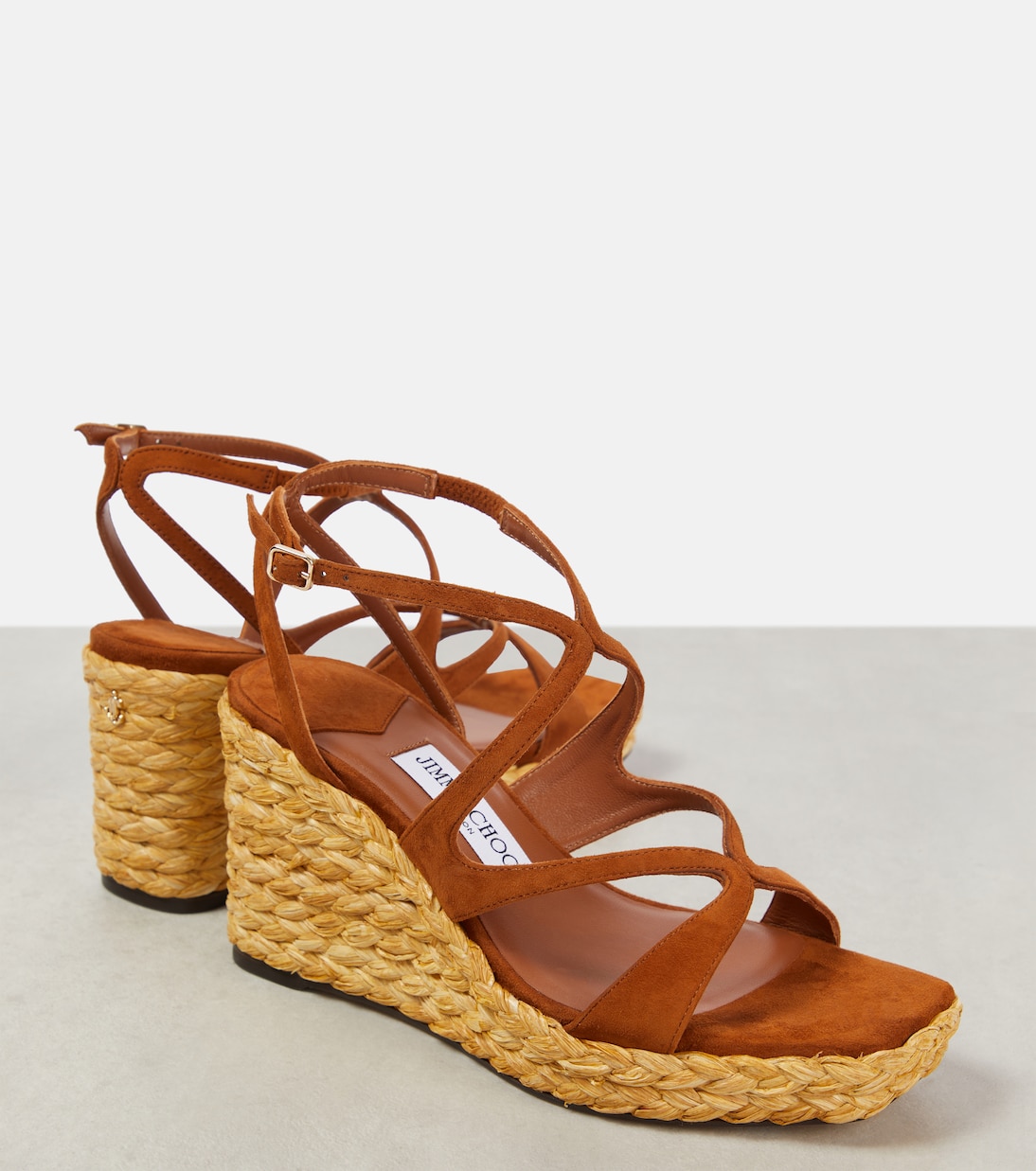 Alpargatas con cuña Ayla de ante | Jimmy Choo