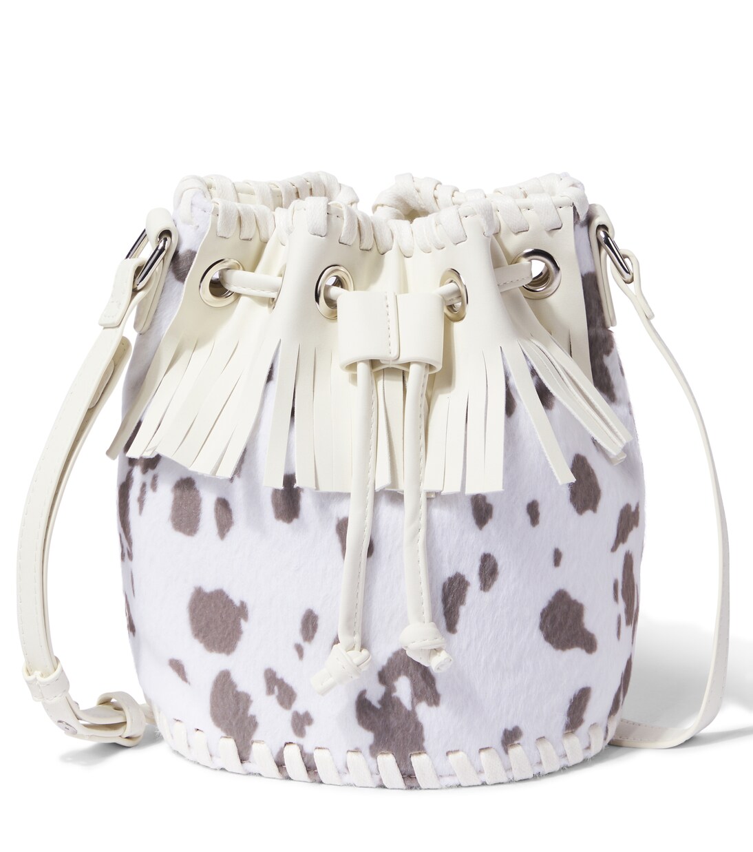 Printed fringed bucket bag | Stella McCartney Kids