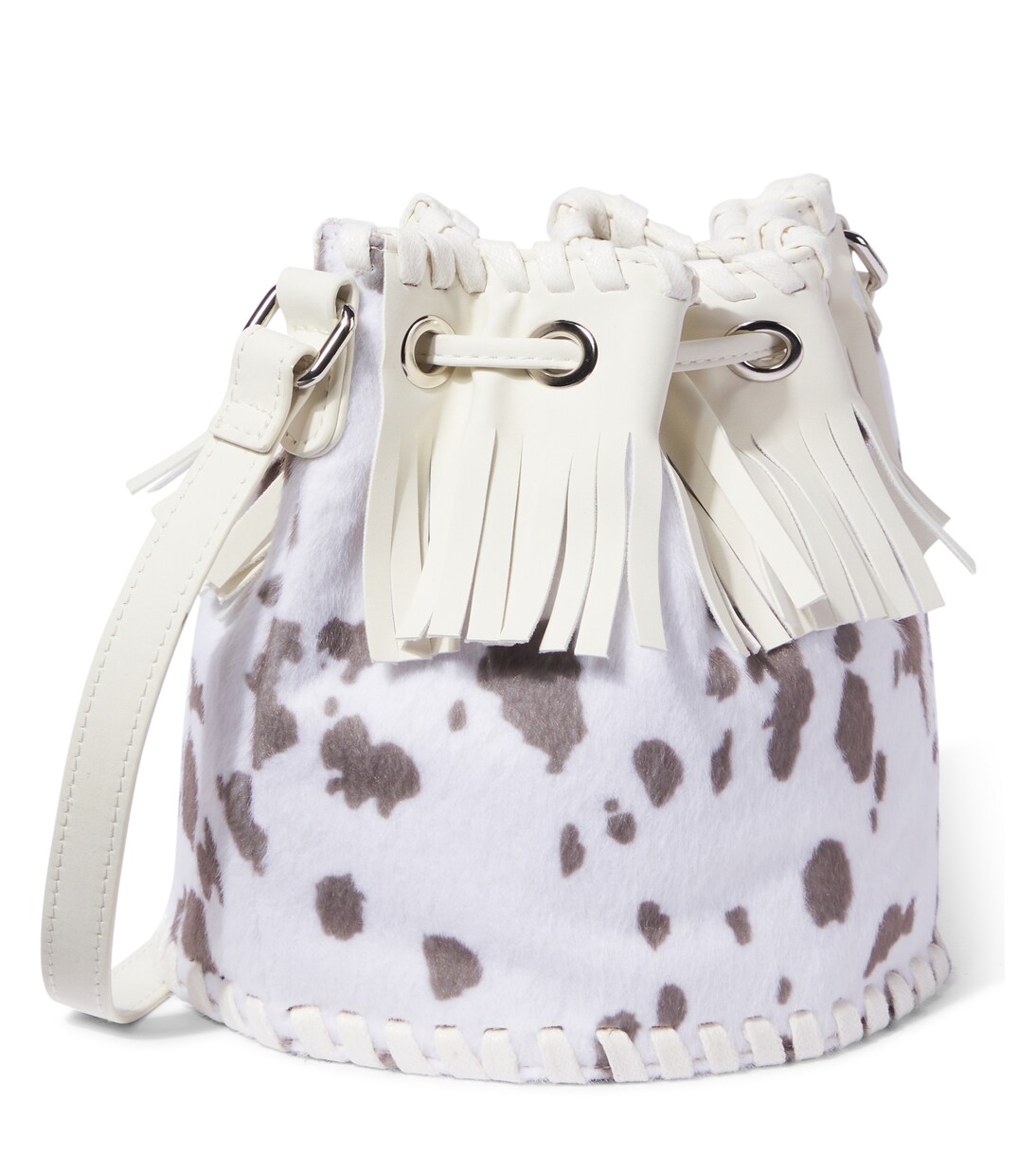 Printed fringed bucket bag | Stella McCartney Kids