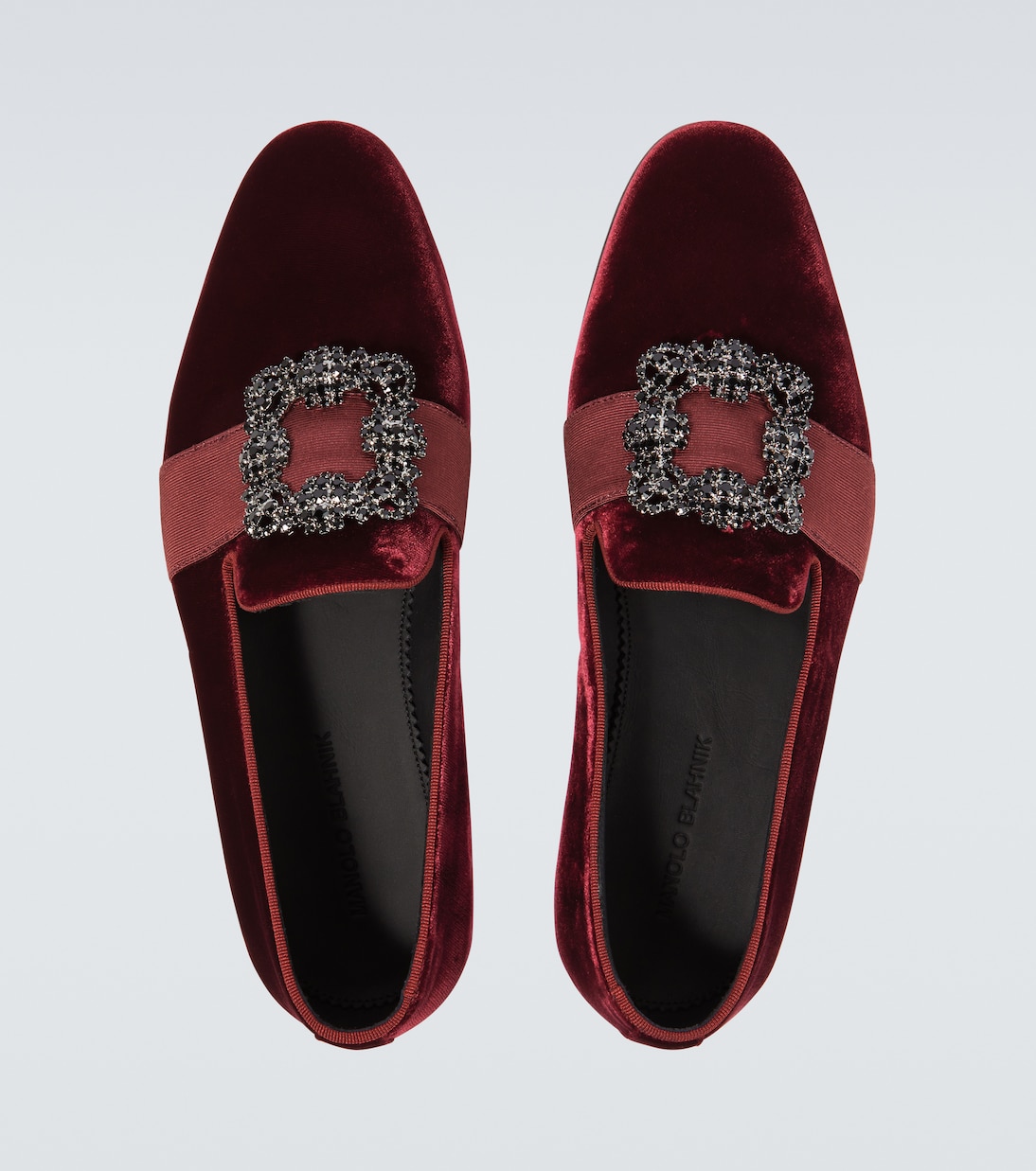 Carlton embellished velvet loafers | Manolo Blahnik