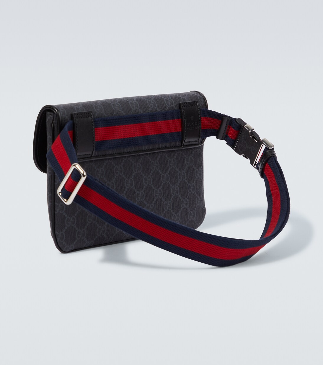Web Stripe GG Canvas leather-trimmed belt bag | Gucci