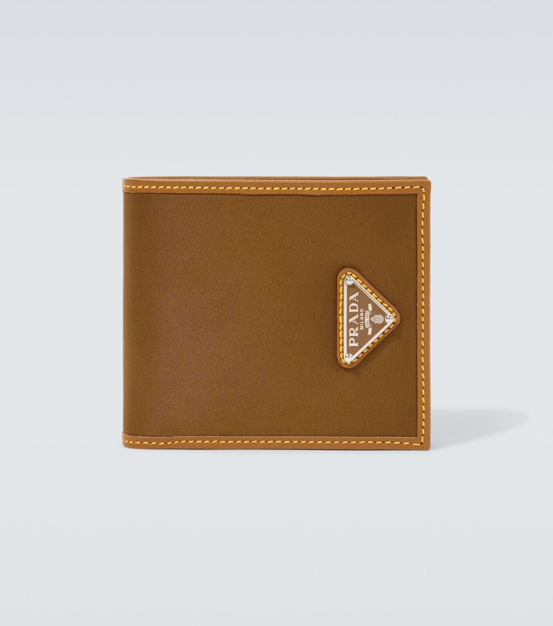 Re-Nylon leather-trimmed wallet | Prada