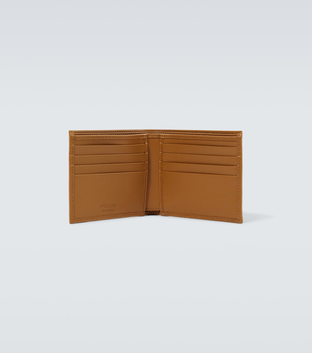 Re-Nylon leather-trimmed wallet | Prada
