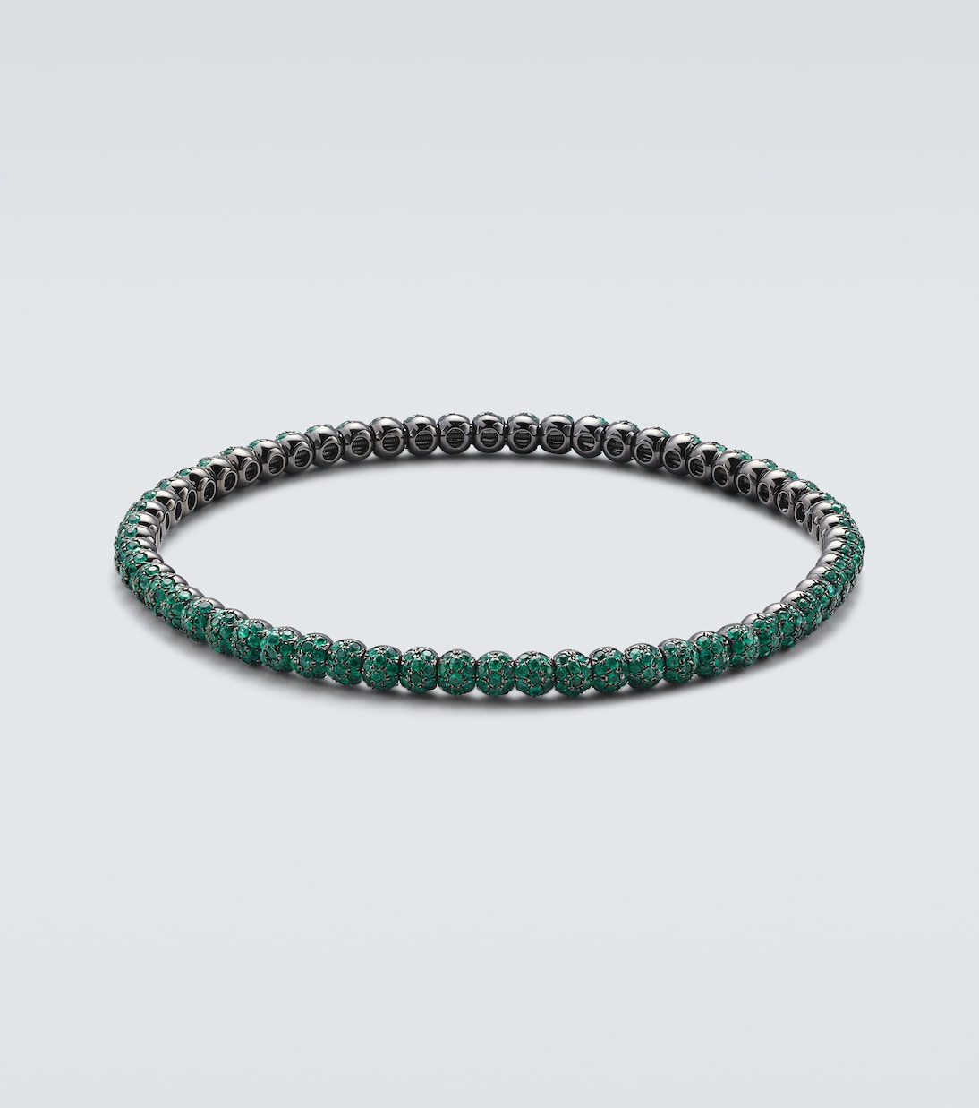 18kt gold bracelet with emeralds | Shay Jewelry