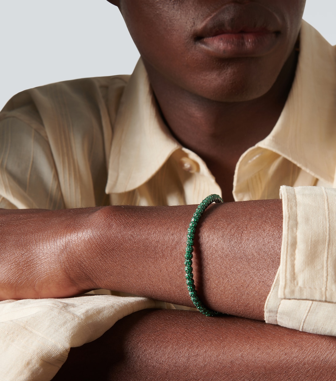 18kt gold bracelet with emeralds | Shay Jewelry