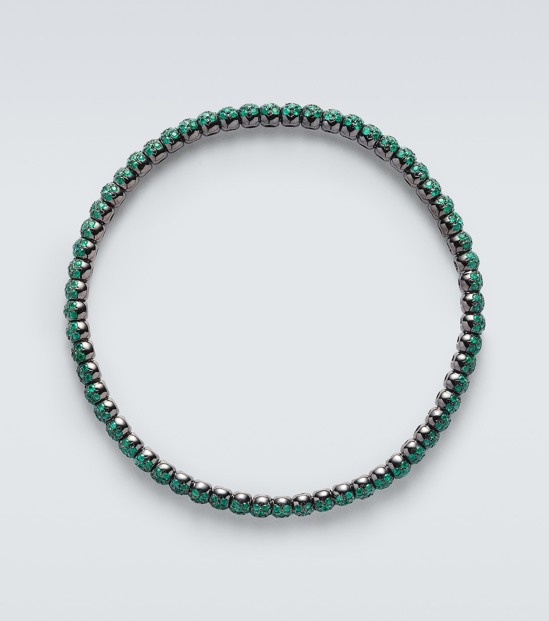 18kt gold bracelet with emeralds | Shay Jewelry
