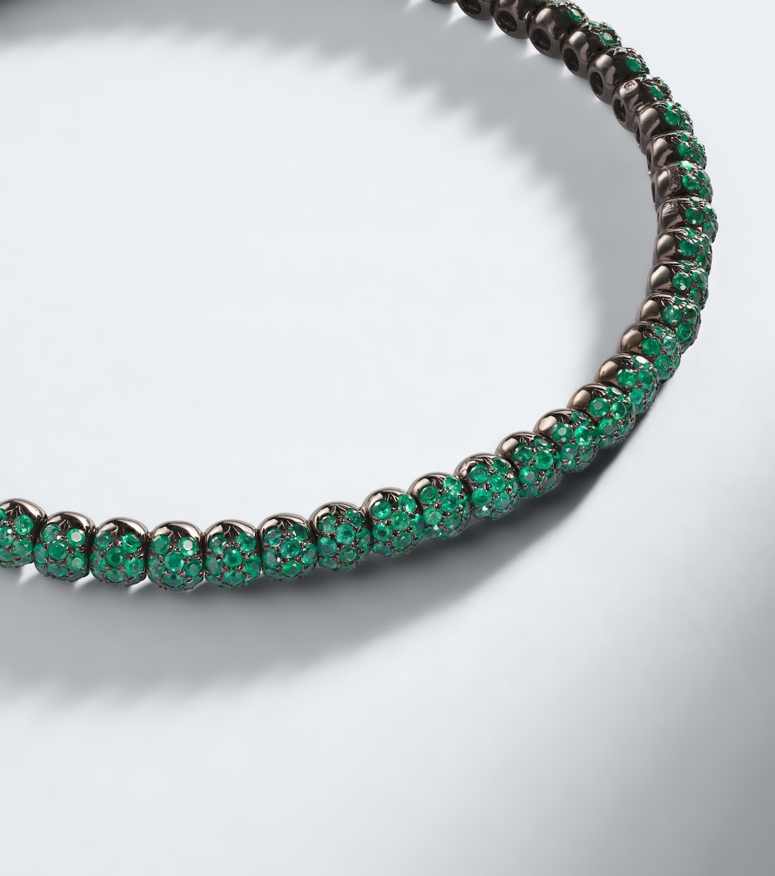 18kt gold bracelet with emeralds | Shay Jewelry