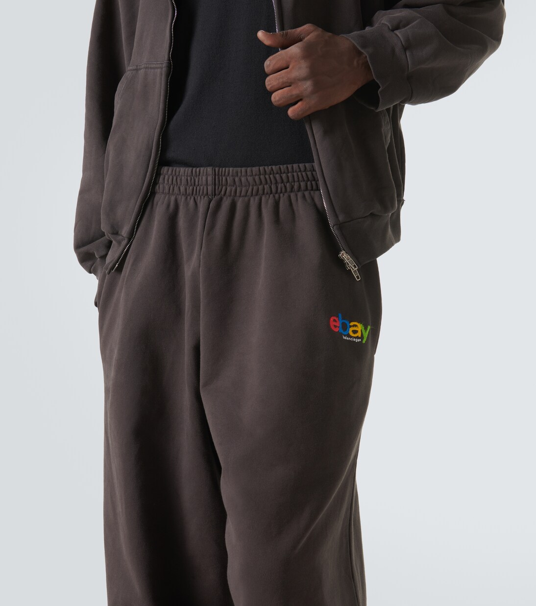 Printed cotton jersey sweatpants | Balenciaga