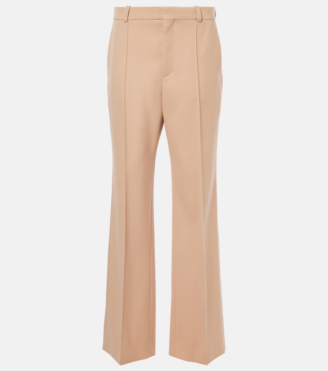 Gerade High-Rise-Hose aus Wolle | Chloé