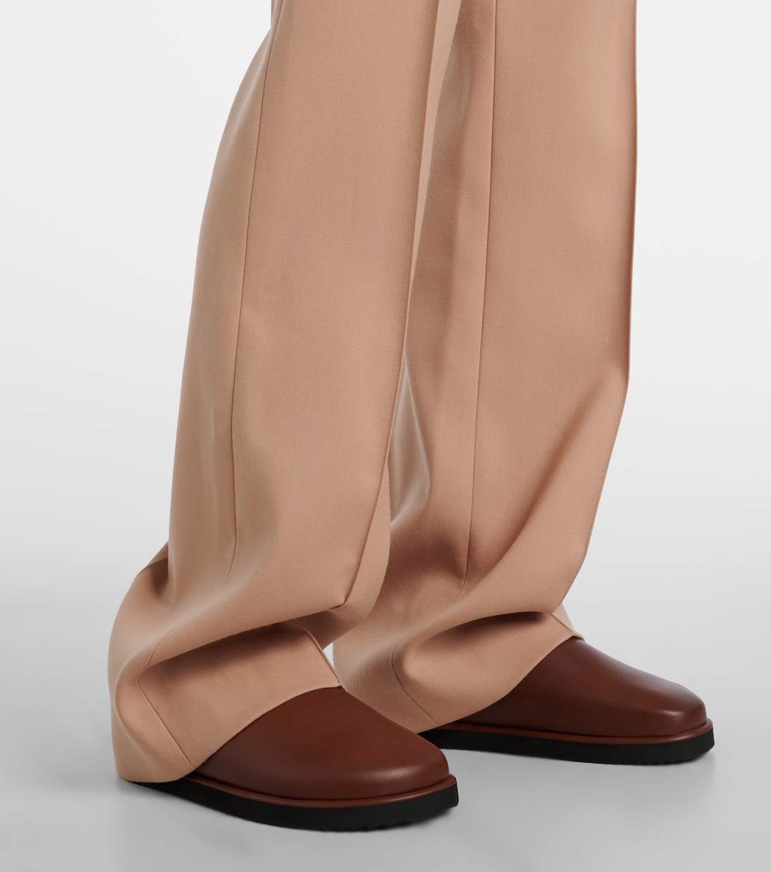 Gerade High-Rise-Hose aus Wolle | Chloé