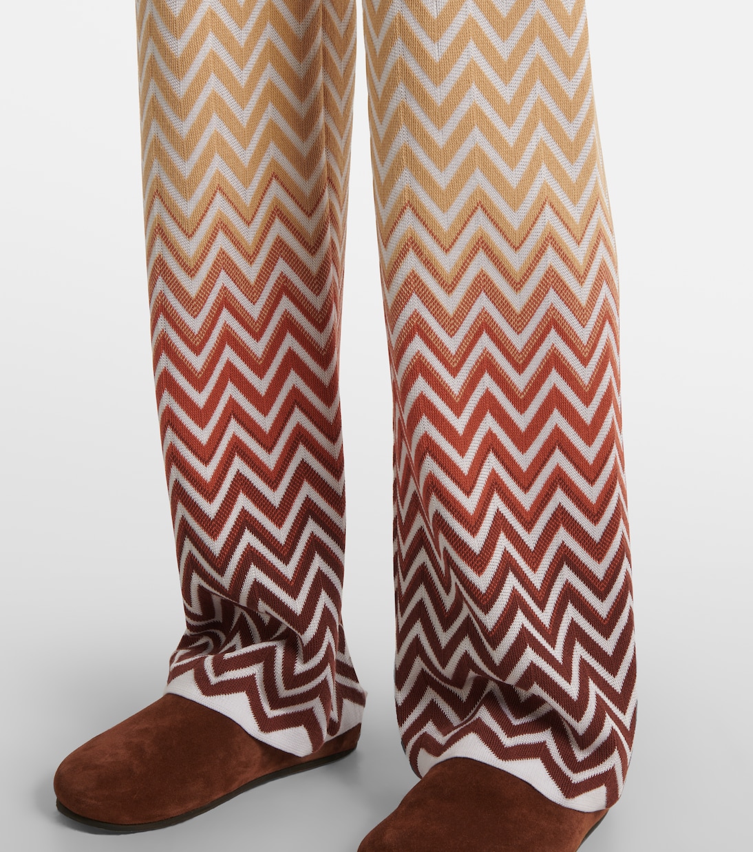 Schlaghose aus Häkelstrick | Missoni