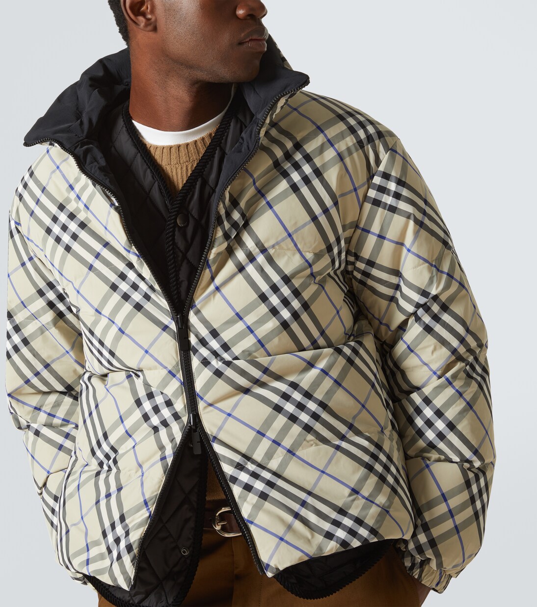 Burberry Check reversible down jacket | Burberry