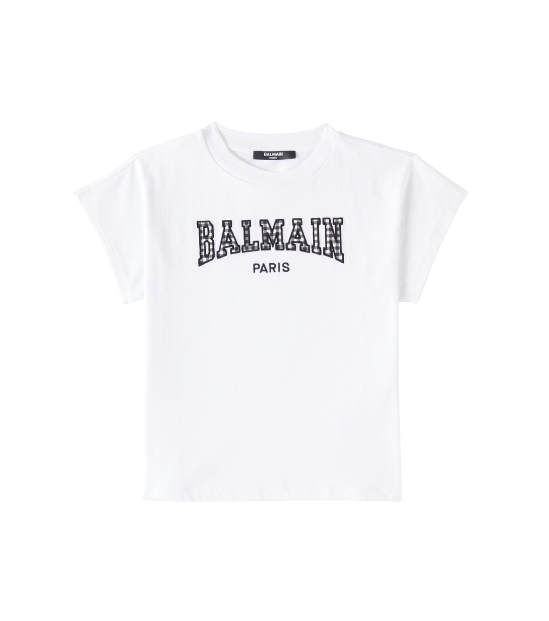 Logo printed cotton jersey T-shirt | Balmain Kids