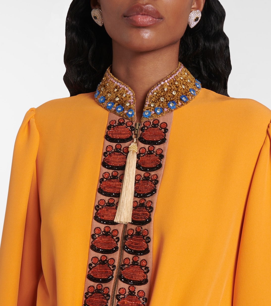 Bestickte Robe aus Cady Couture | Valentino