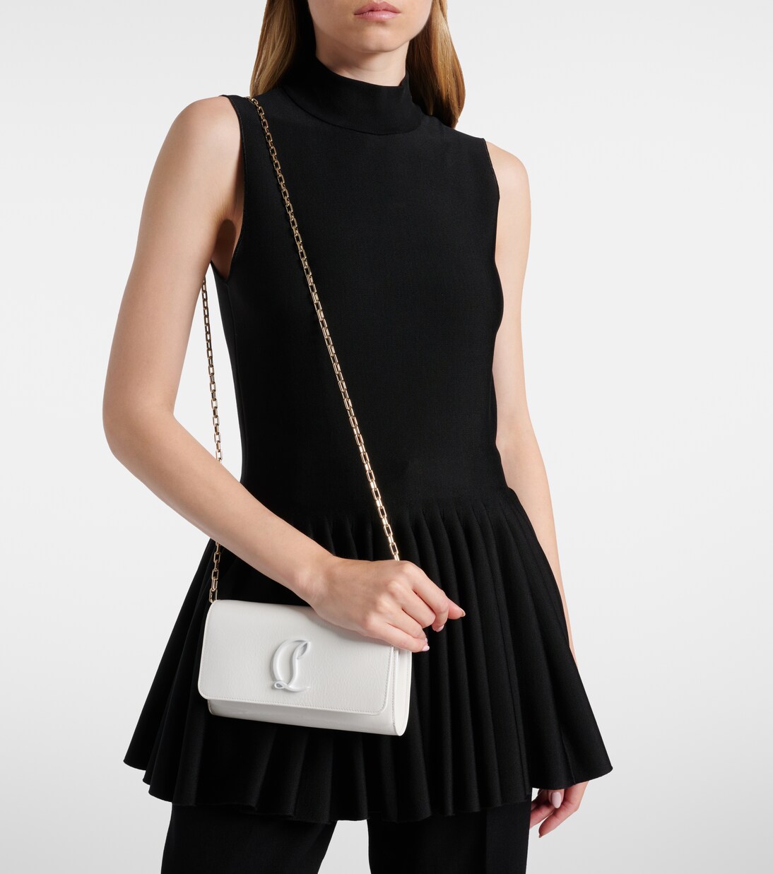 Loubi54 leather clutch | Christian Louboutin