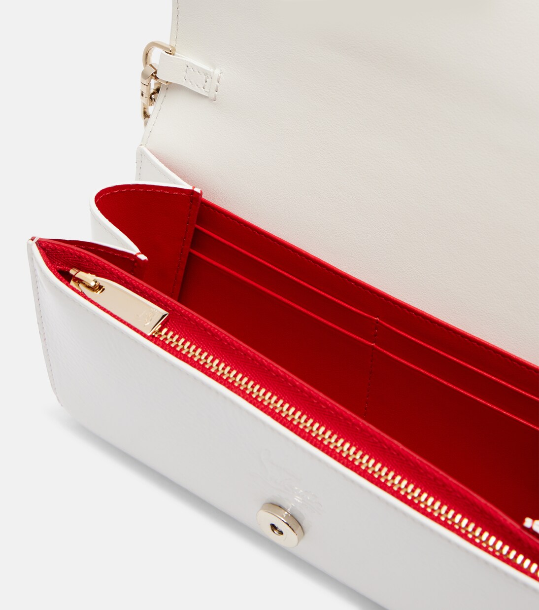 Loubi54 leather clutch | Christian Louboutin