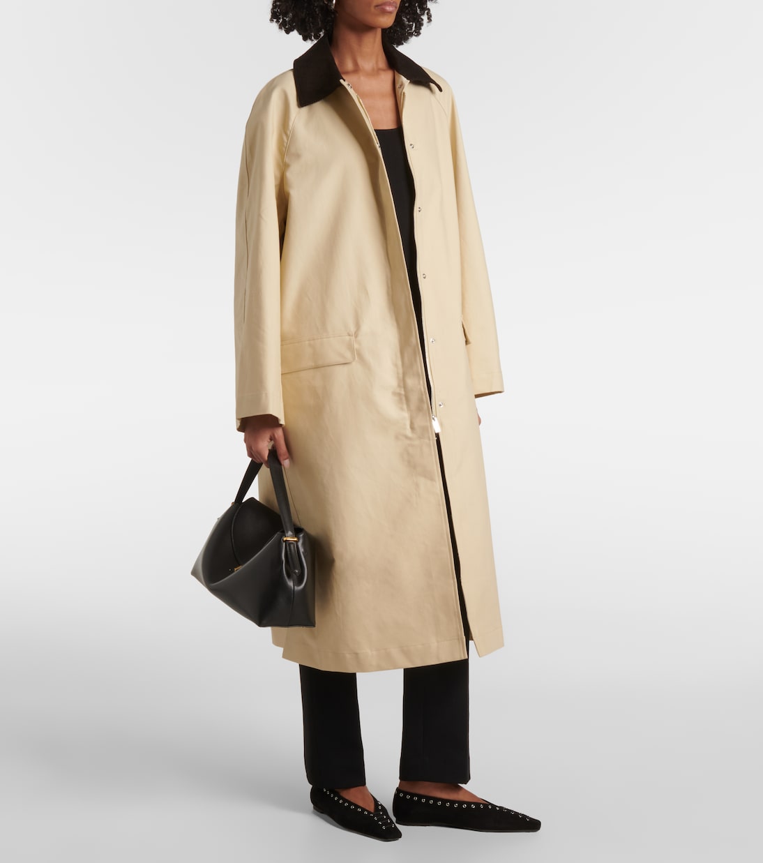 Abrigo de gabardina de algodón con pana | Toteme