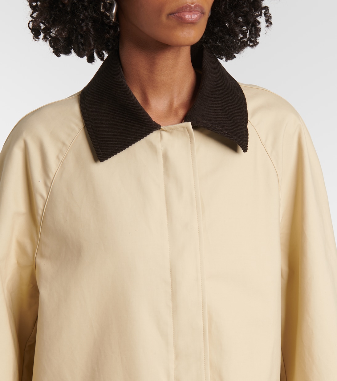 Abrigo de gabardina de algodón con pana | Toteme