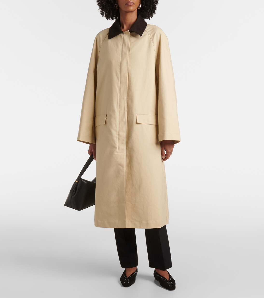 Abrigo de gabardina de algodón con pana | Toteme