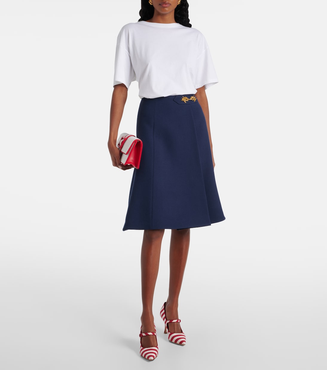 Escarpins Mary Jane Campari rayés | Manolo Blahnik