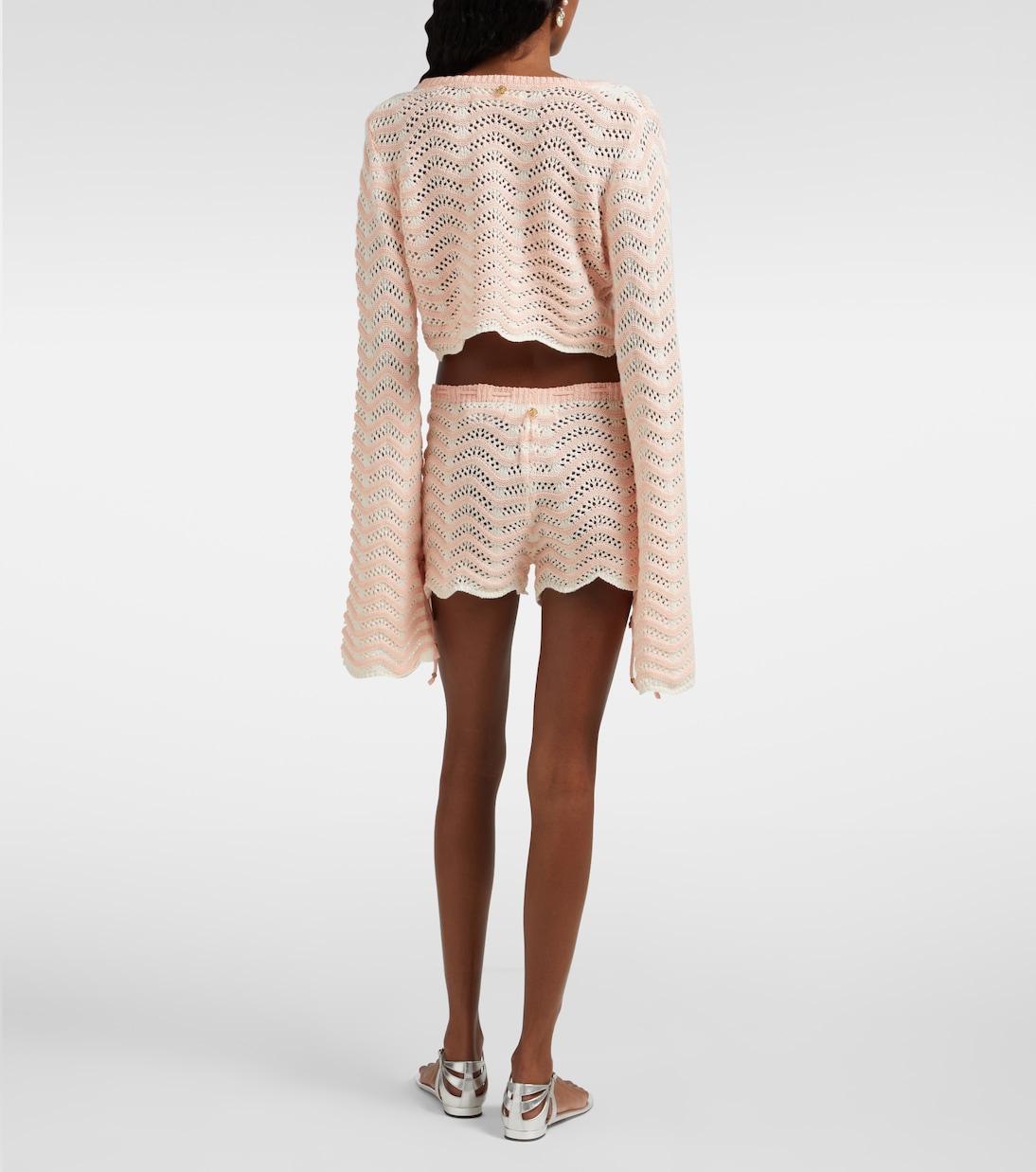 Shorts Mina en mezcla de algodón a rayas | Bananhot