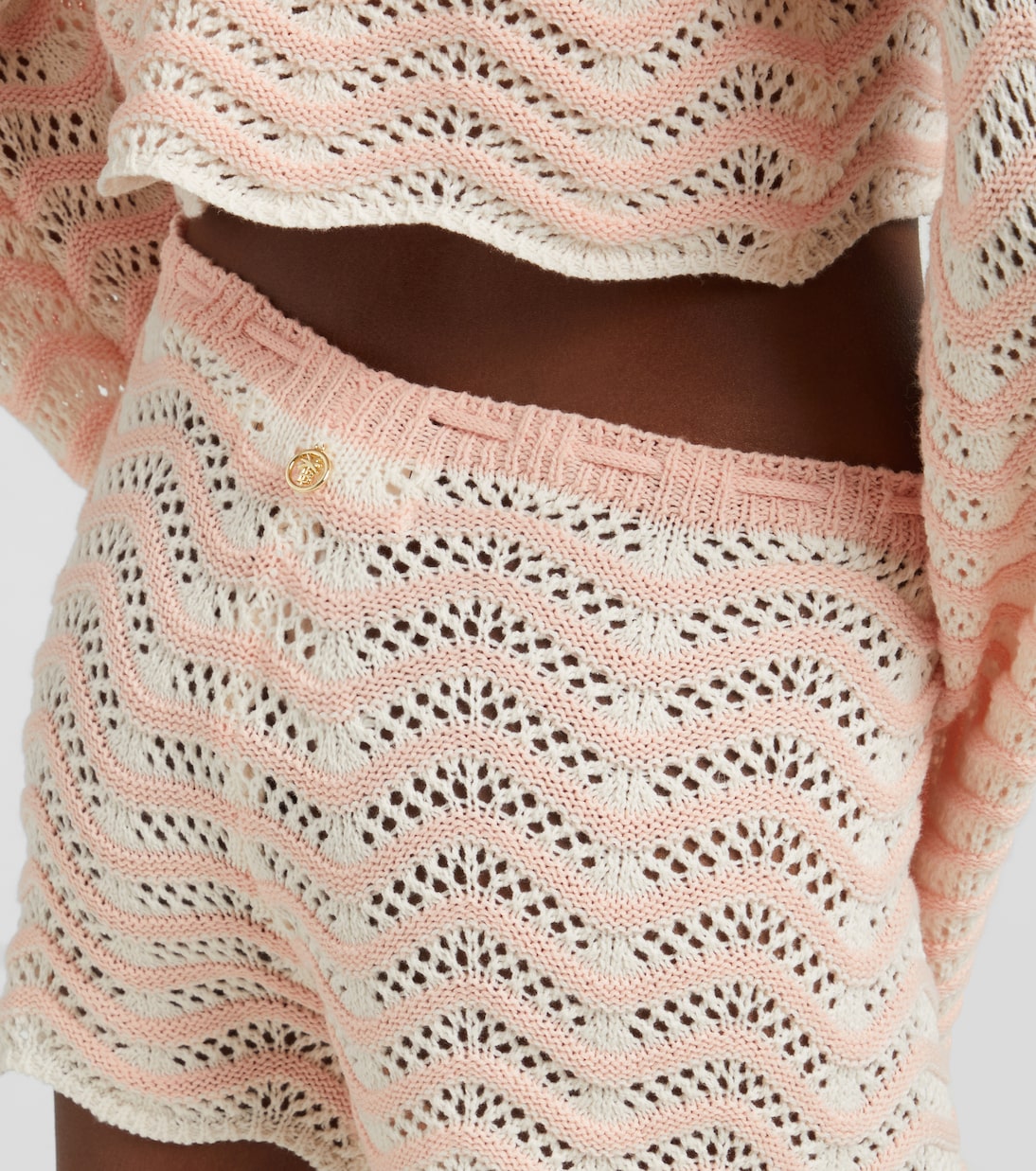 Shorts Mina en mezcla de algodón a rayas | Bananhot