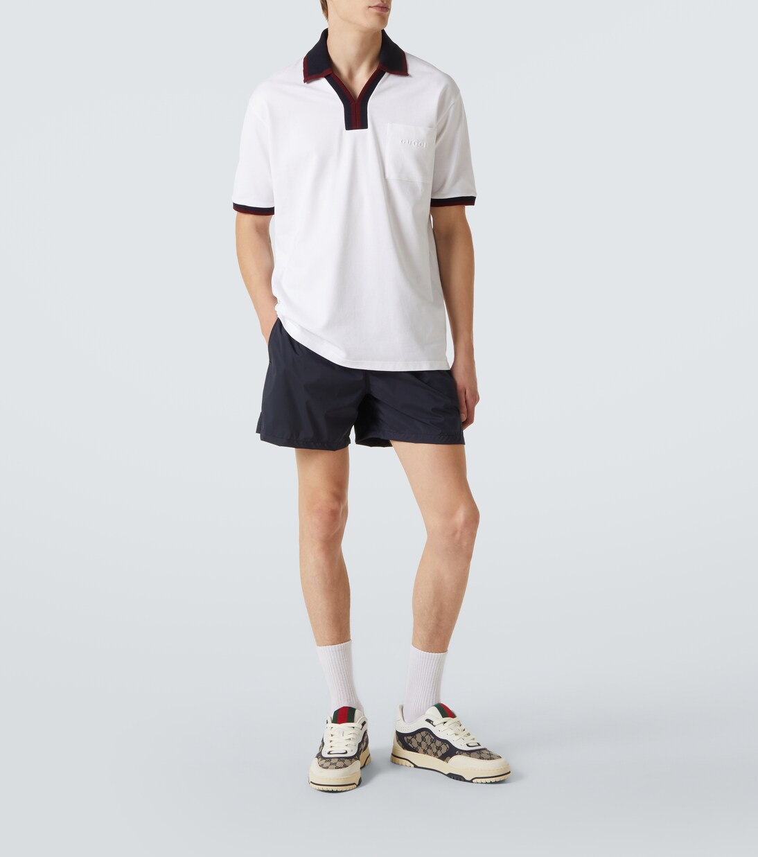 Cotton piqué polo shirt | Gucci