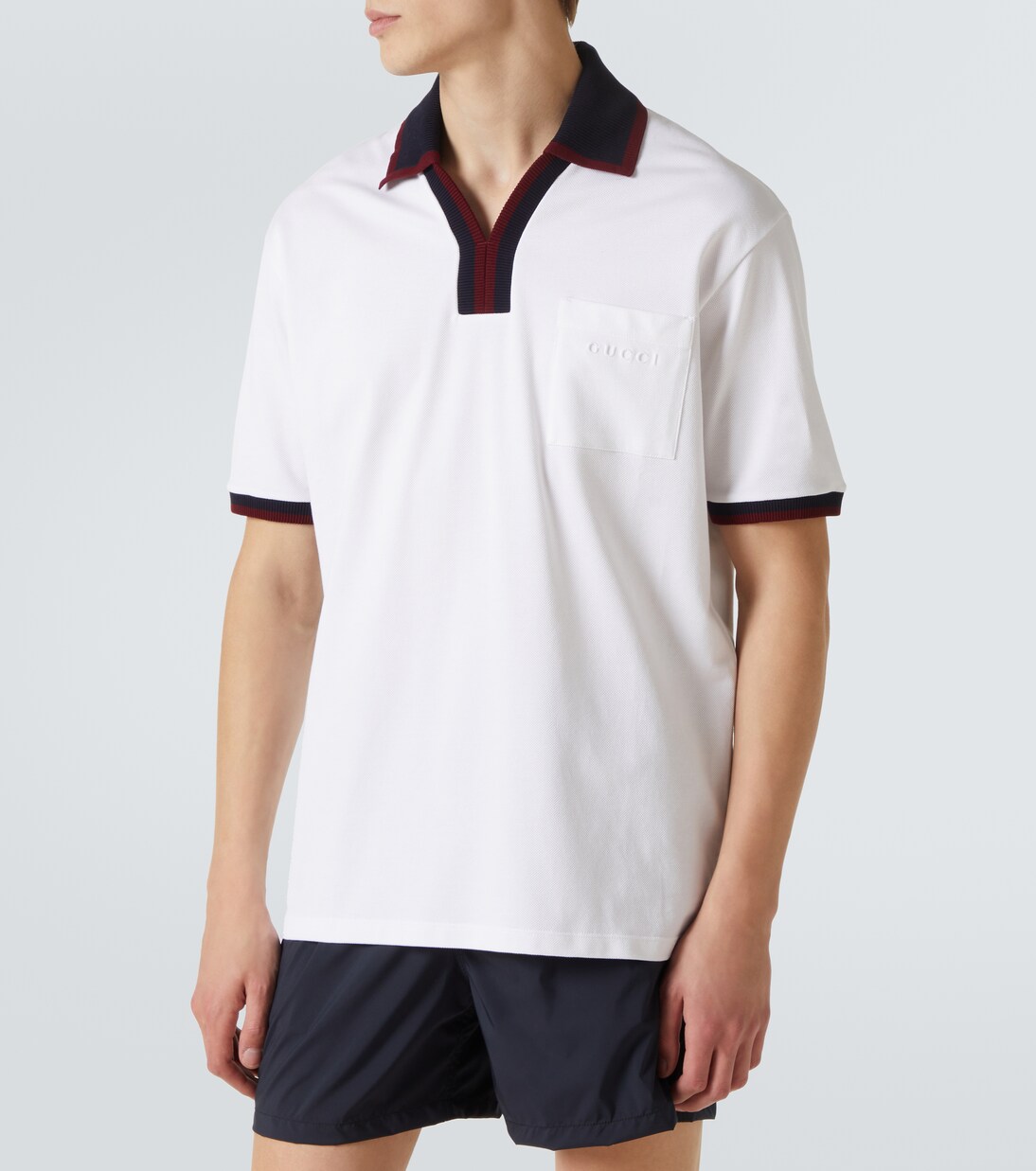 Cotton piqué polo shirt | Gucci