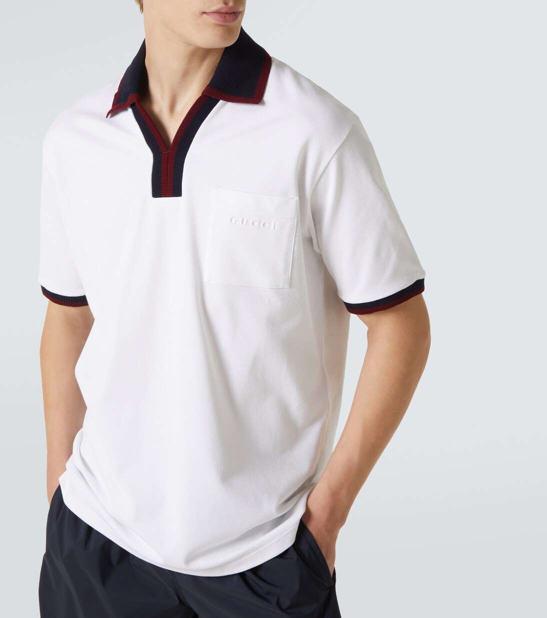 Cotton piqué polo shirt | Gucci