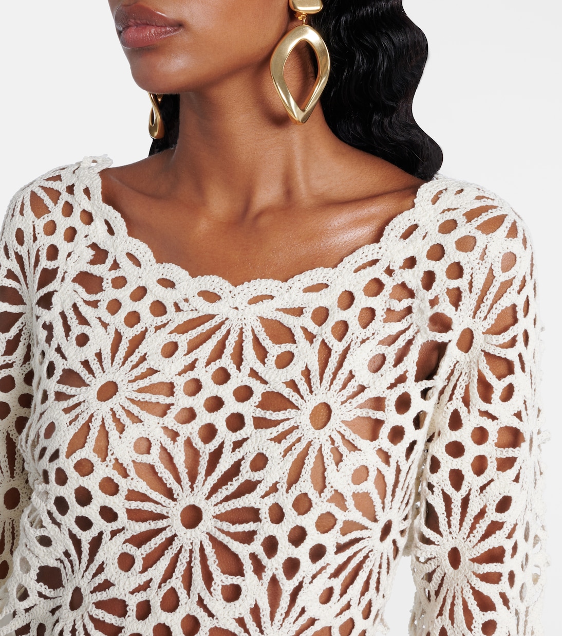 Top Raglan aus Spitze | Norma Kamali