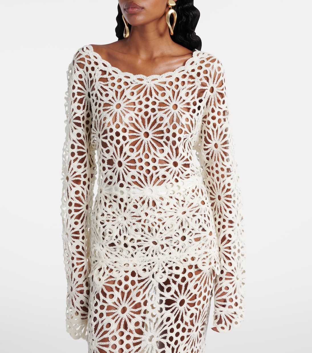 Top Raglan aus Spitze | Norma Kamali