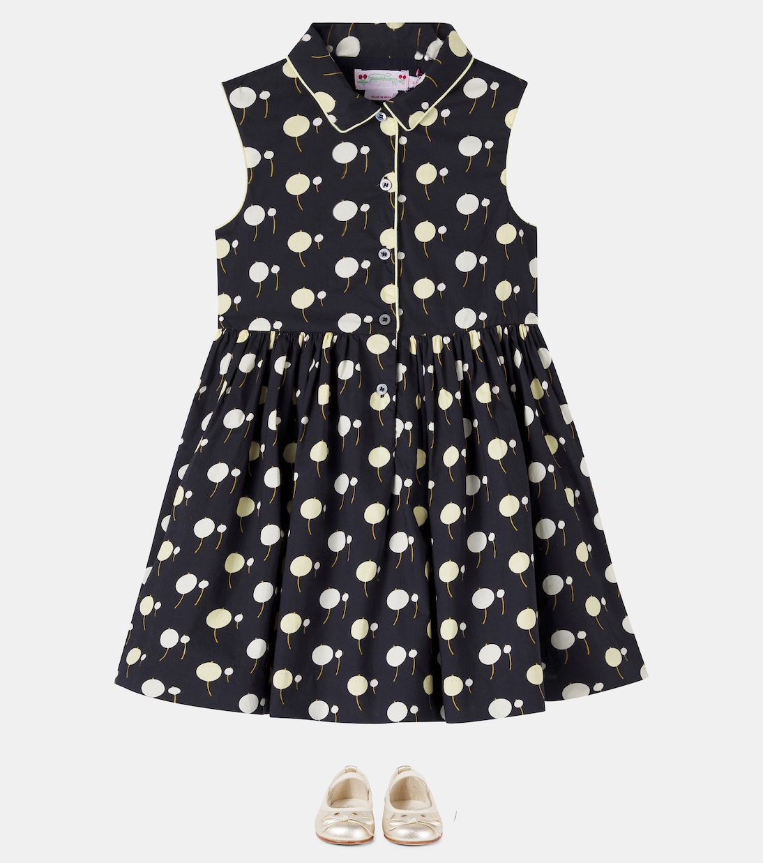 Anne printed cotton dress | Bonpoint