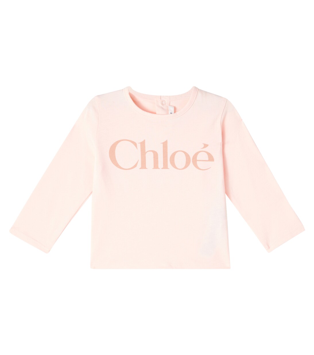 Baby logo cotton jersey T-shirt | Chloé Kids