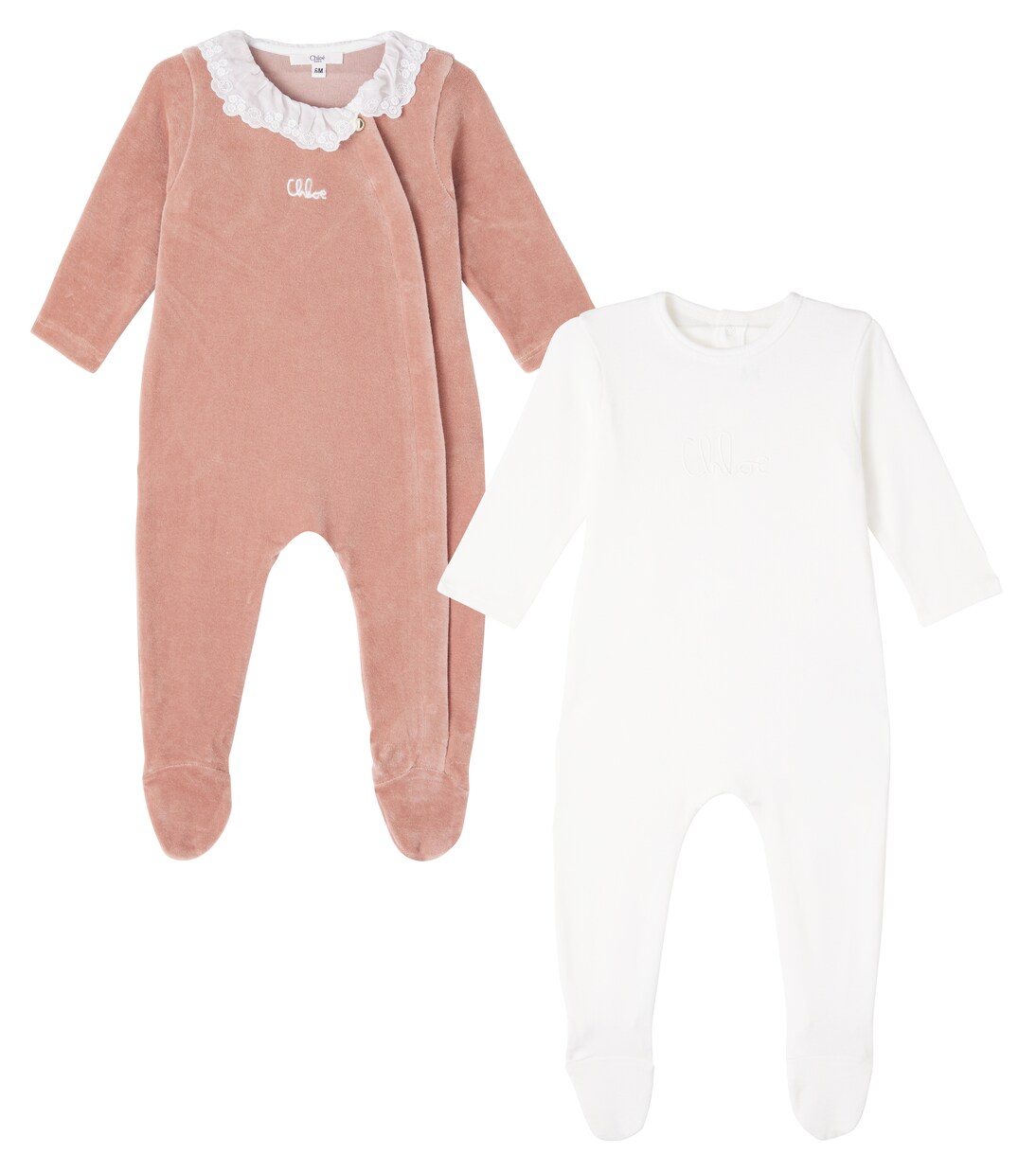 Baby set of 2 cotton onesies | Chloé Kids