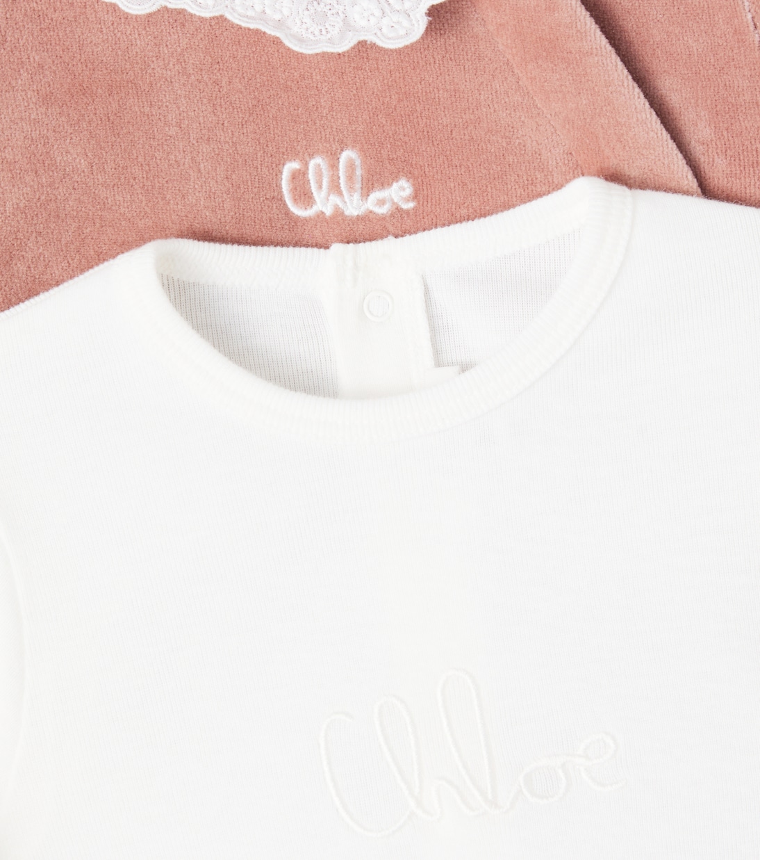 Baby set of 2 cotton onesies | Chloé Kids