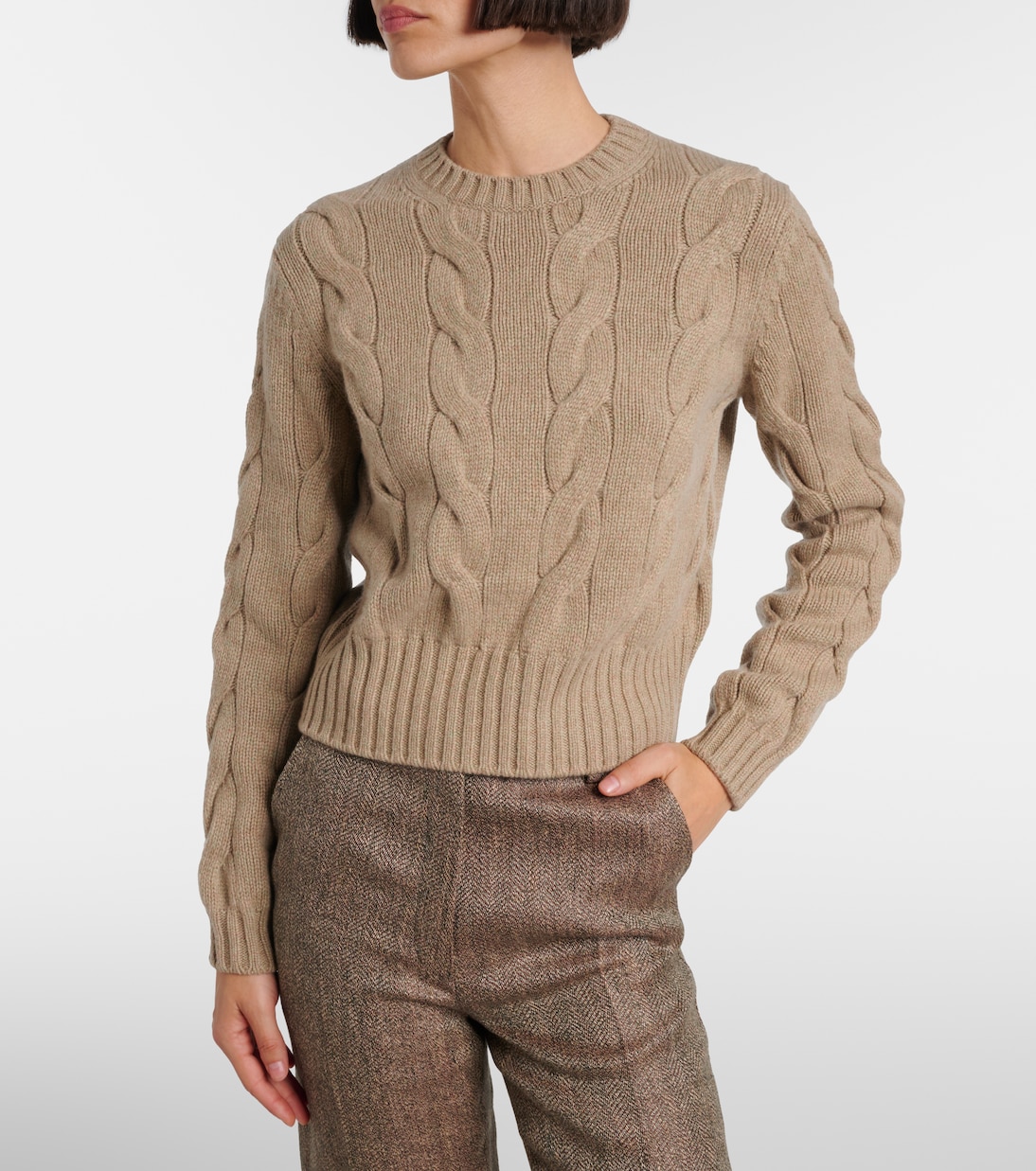 Pullover Napier in cashmere a trecce | Loro Piana