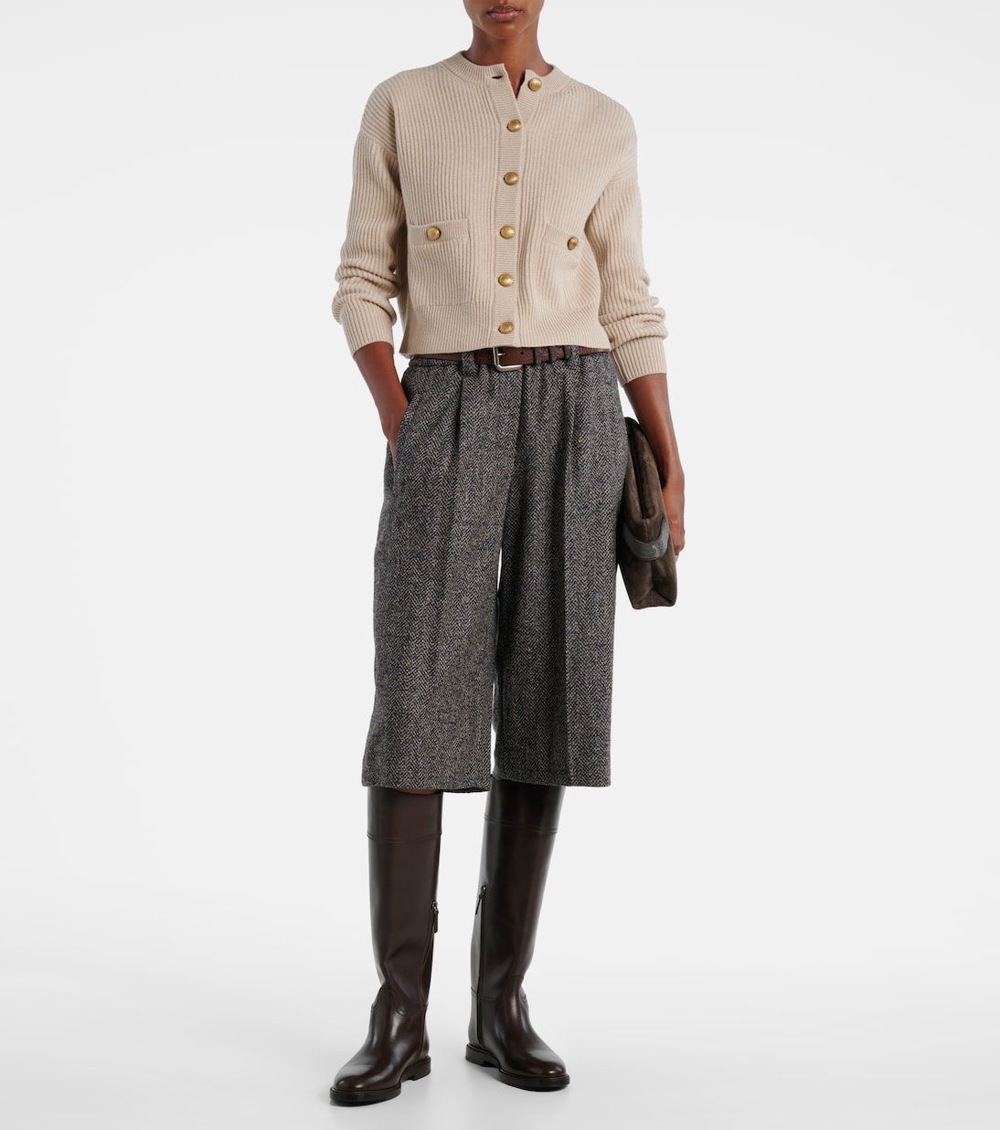 Wool, cashmere, and silk cardigan | Brunello Cucinelli