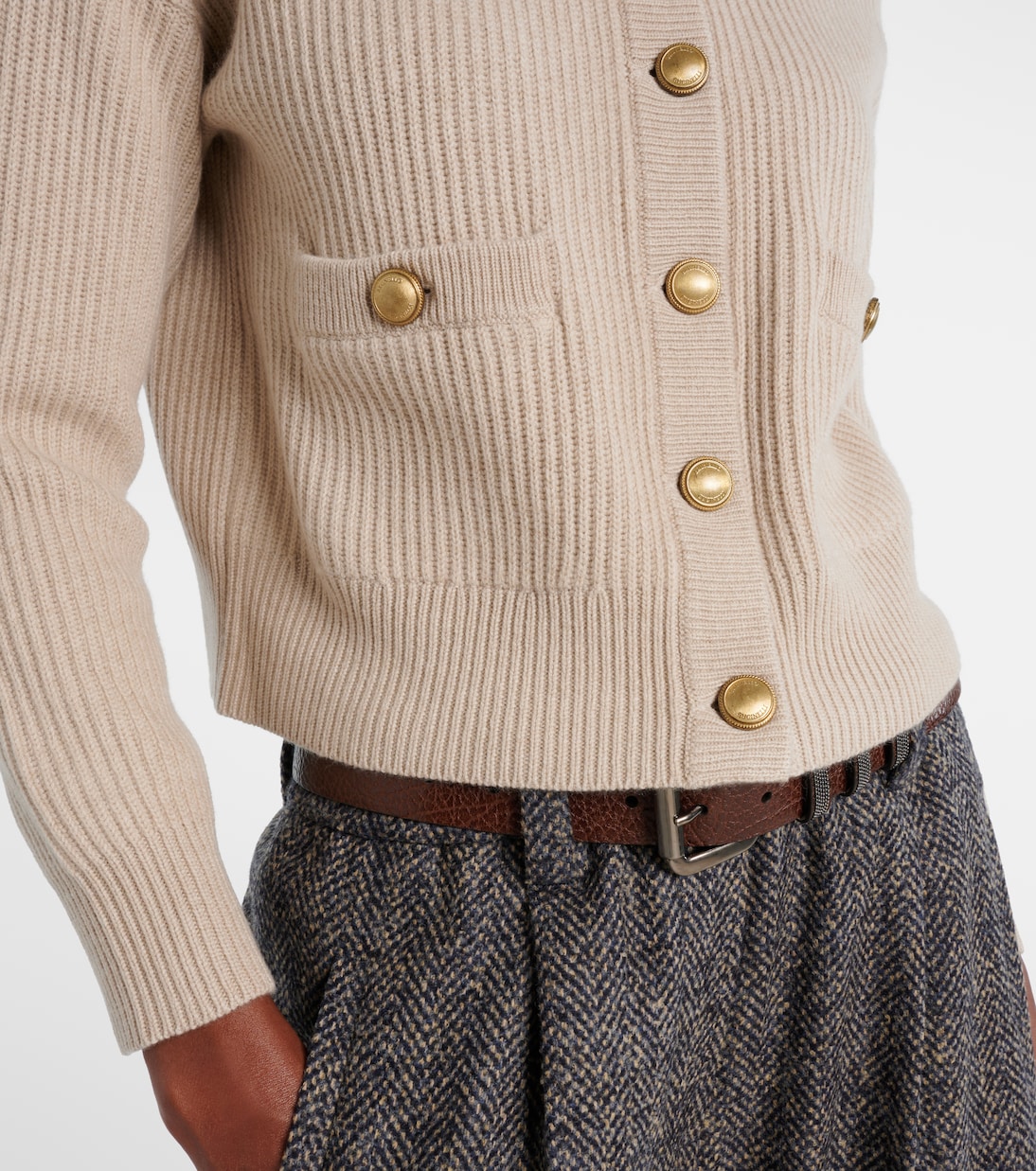 Wool, cashmere, and silk cardigan | Brunello Cucinelli