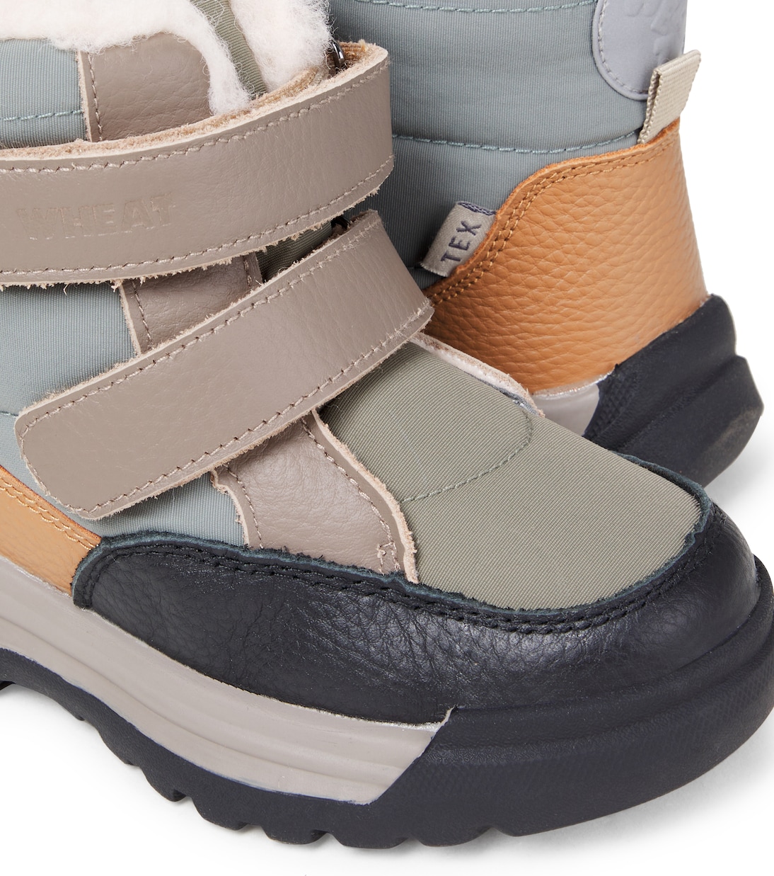 Tex皮革边饰靴子 | Wheat