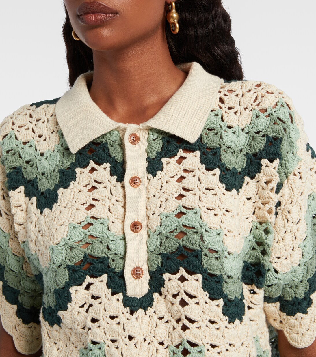 Tidal Sagra cotton crochet top | The Upside