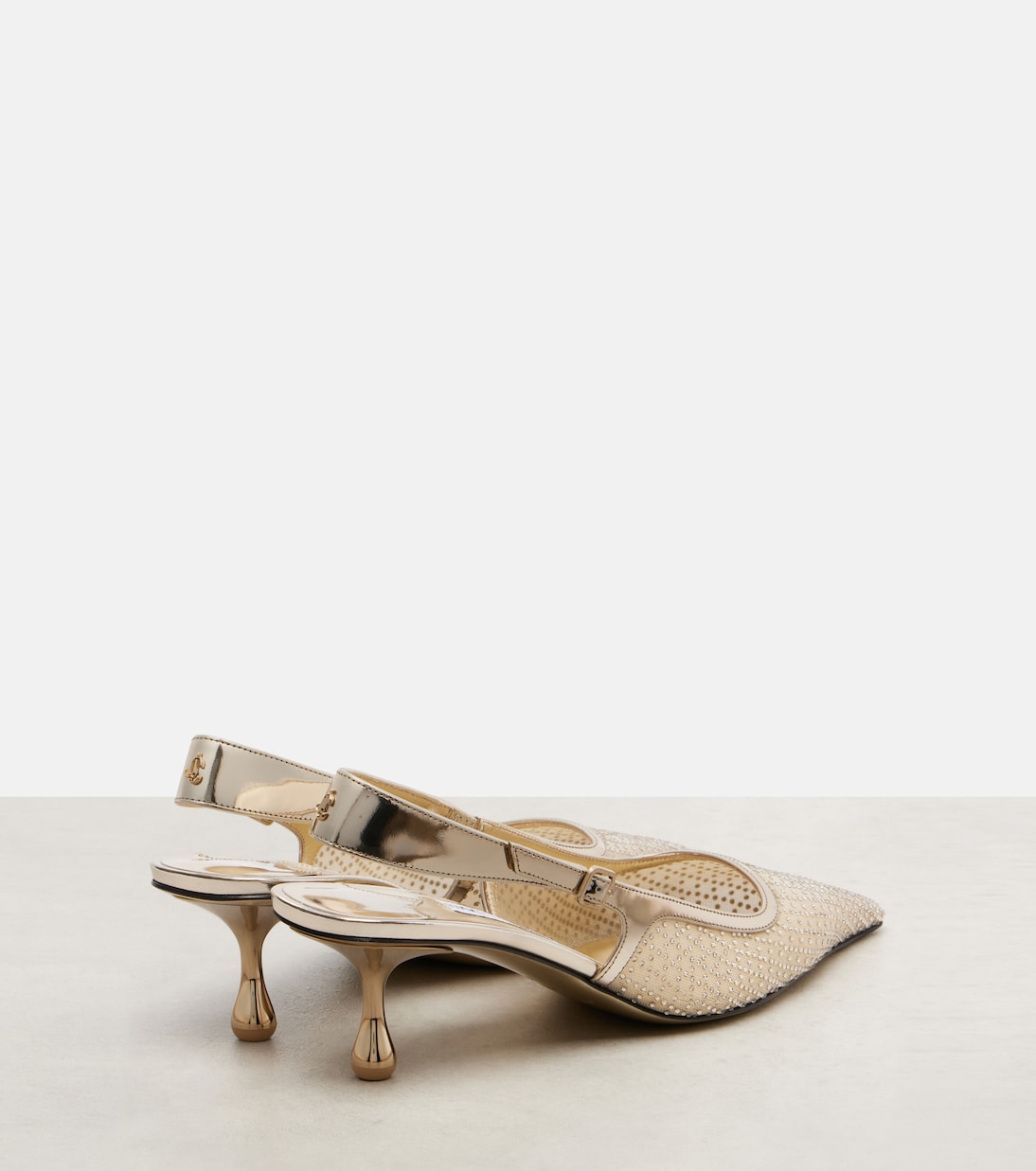 Amel 50 embellished mesh slingback pumps | Jimmy Choo