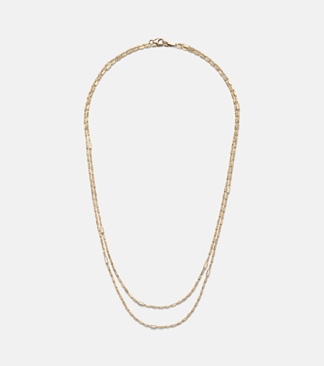 18kt gold chain necklace with diamonds | Suzanne Kalan
