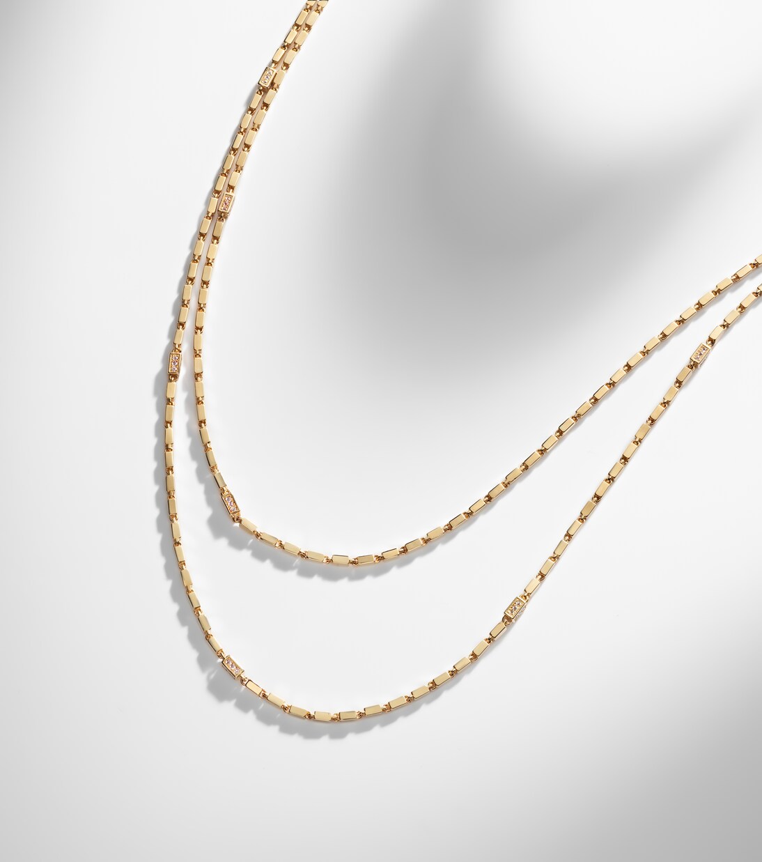 18kt gold chain necklace with diamonds | Suzanne Kalan