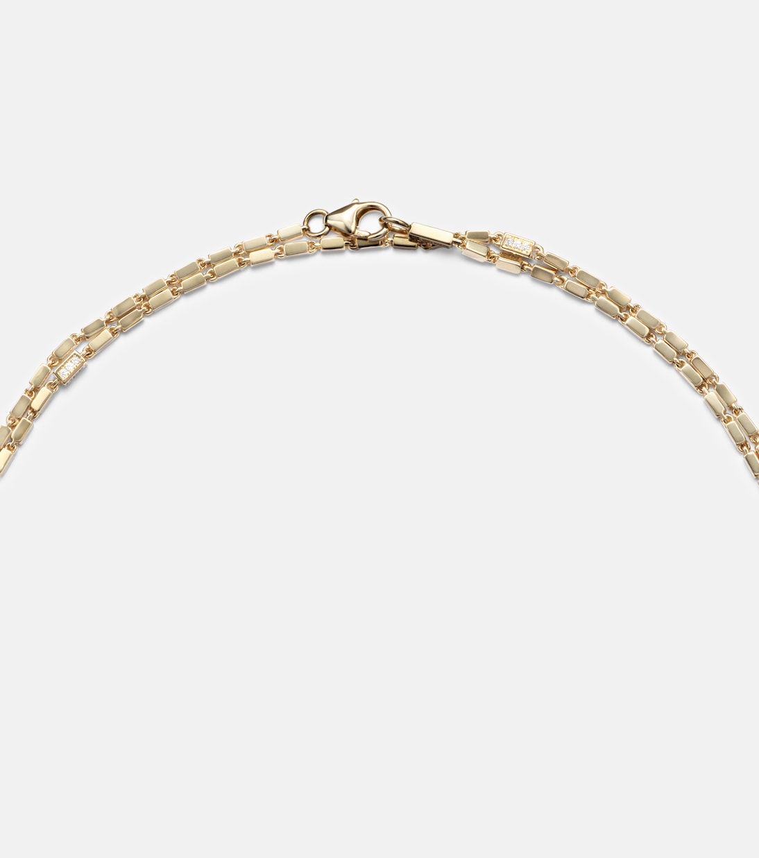 18kt gold chain necklace with diamonds | Suzanne Kalan