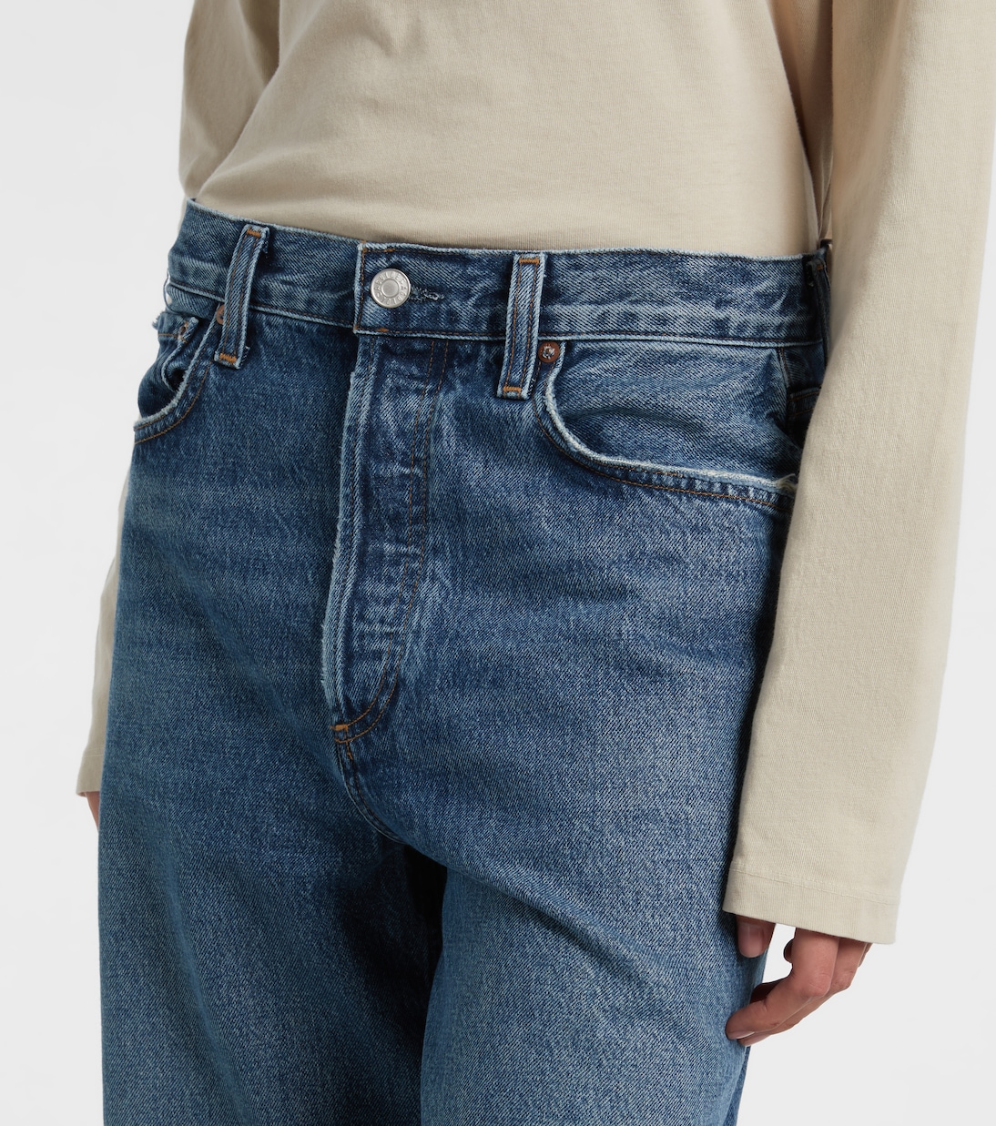 High-Rise Wide-Leg Jeans Low Slung Baggy | Agolde